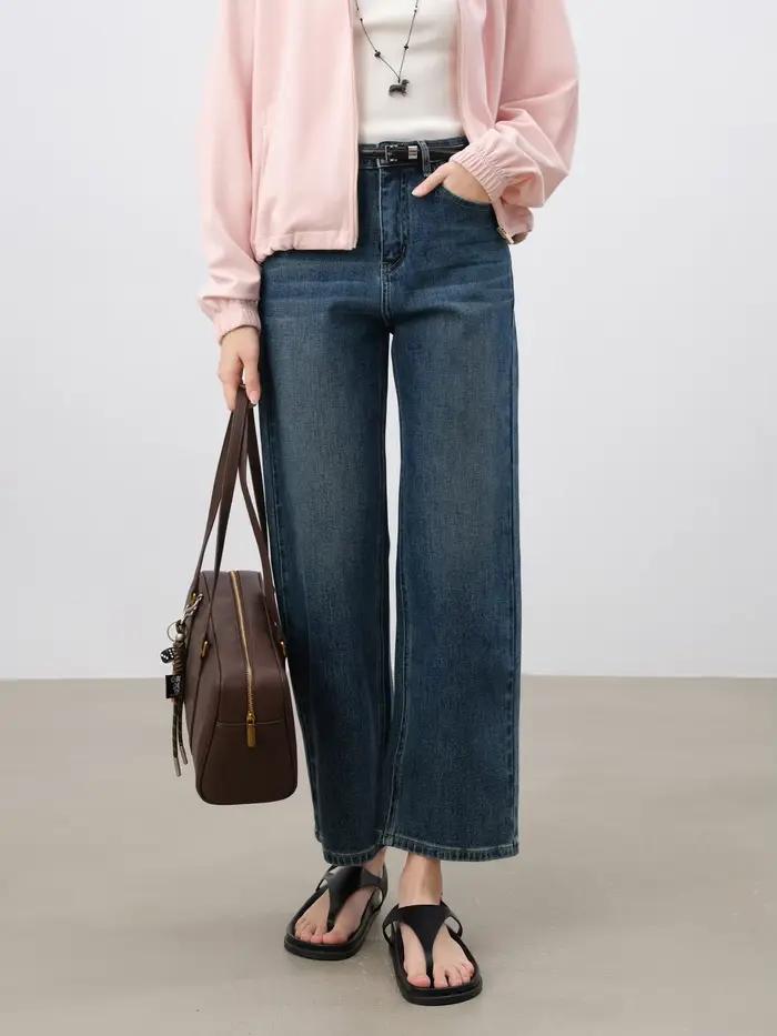 Jean court en coton élastique pour femme