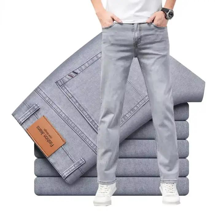 Jean en denim stretch de coton pour homme