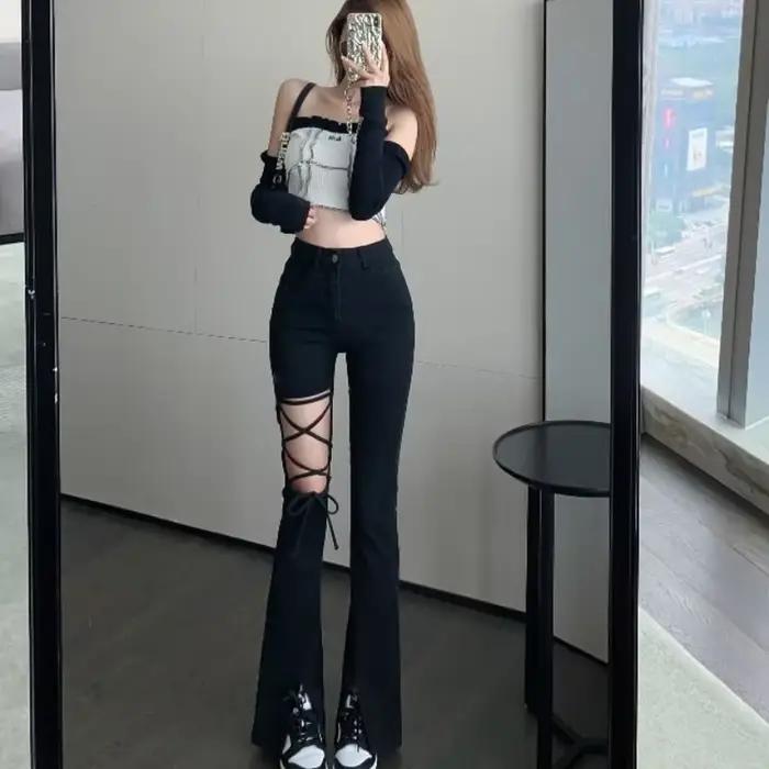 Pantalon évasé pour femme