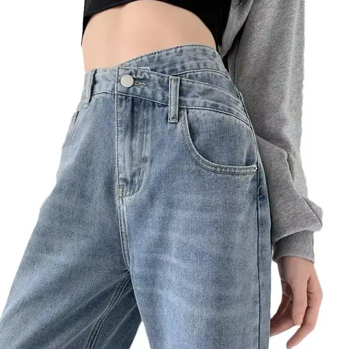 Jean Vintage à Jambes Larges pour Femme