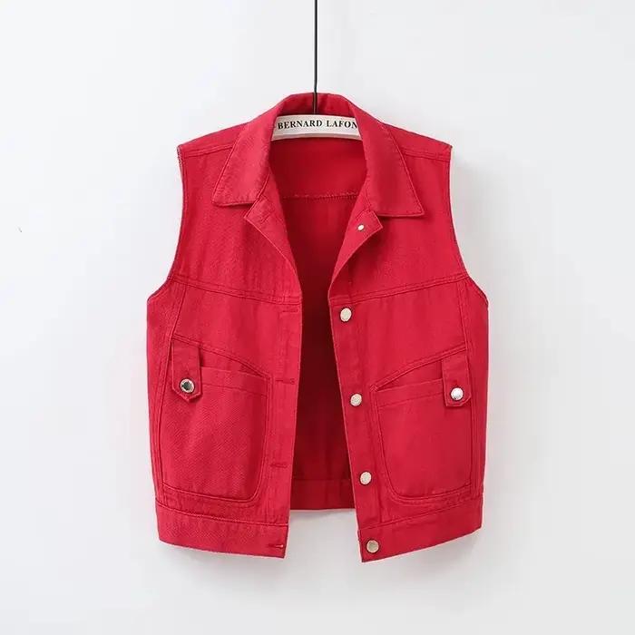 Rouge Jean Cowboy gilet Denim