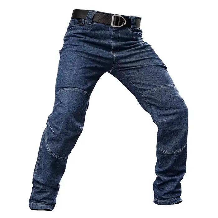 Pantalon en jean pour hommes automne militaire droit Denim tactique