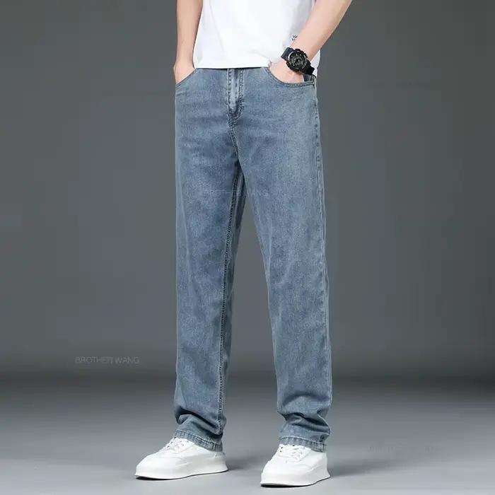 Pantalon en jean fin pour homme été 2026
