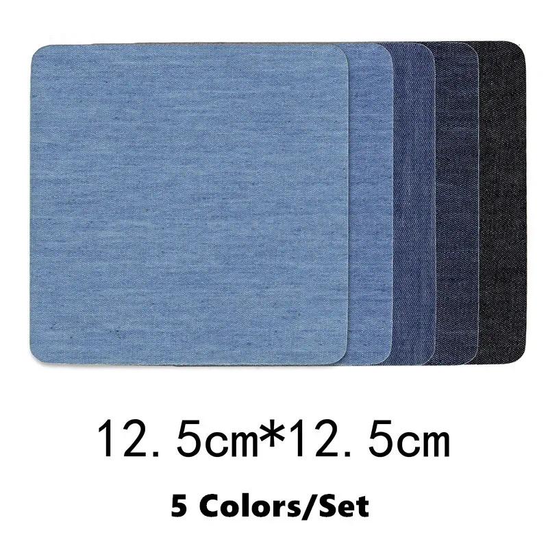 Patchs en denim bricolage fer sur patchs de coude en denim, réparation de pantalons pour vêtements e