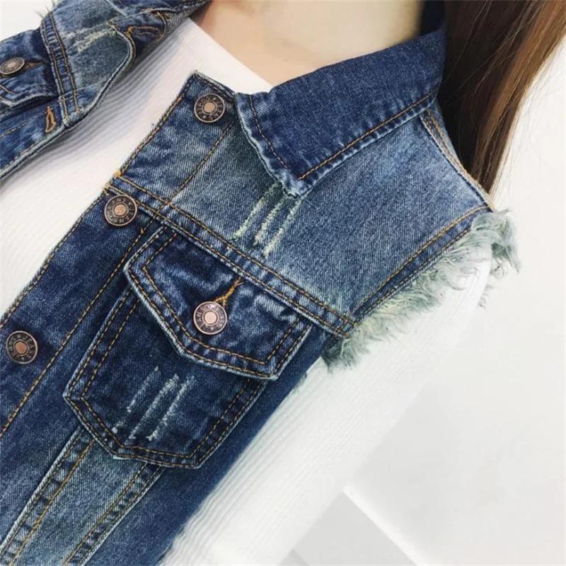 Gilet en Jean Surdimensionné pour Femme, Veste Décontractée, 6XL, Printemps Été