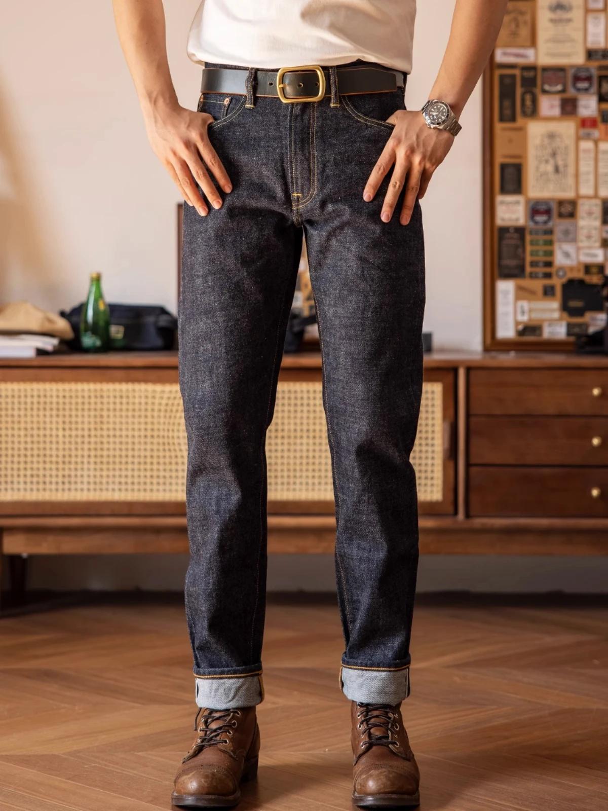 Jean décontracté à lisière pour homme, Red Tornado 501CT Taper Fit, Blue Onewash