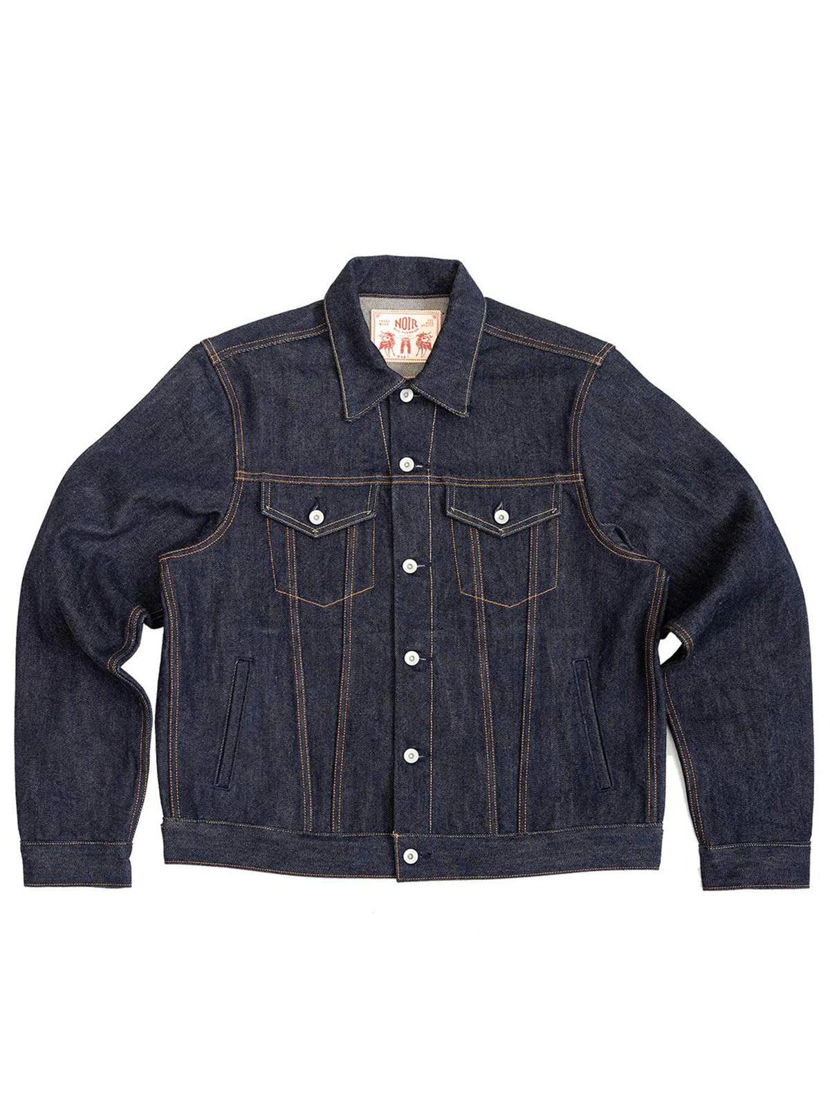 Veste Trucker Red Tornado 21oz Type 3 en denim brut selvedge indigo pour homme